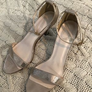 David’s bridal ankle strap heels